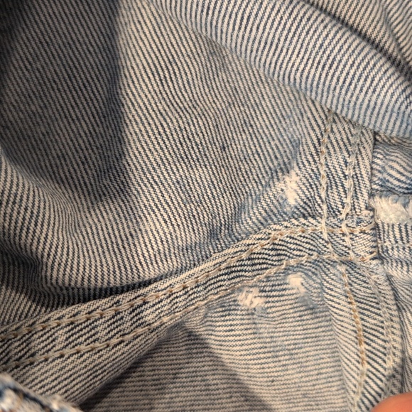 Reformation Cynthia High Rise Straight Jeans Frayed Hem - Picture 15 of 15